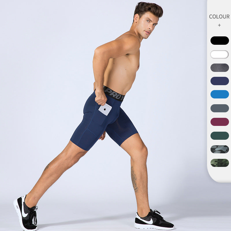 Fitness Sweat-wicking Quick-Drying Elastic Tight Shorts