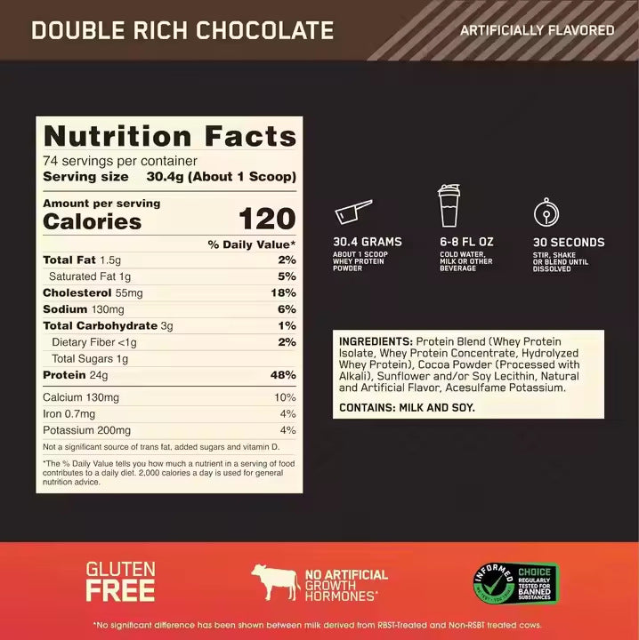 Whey protein isolate powder