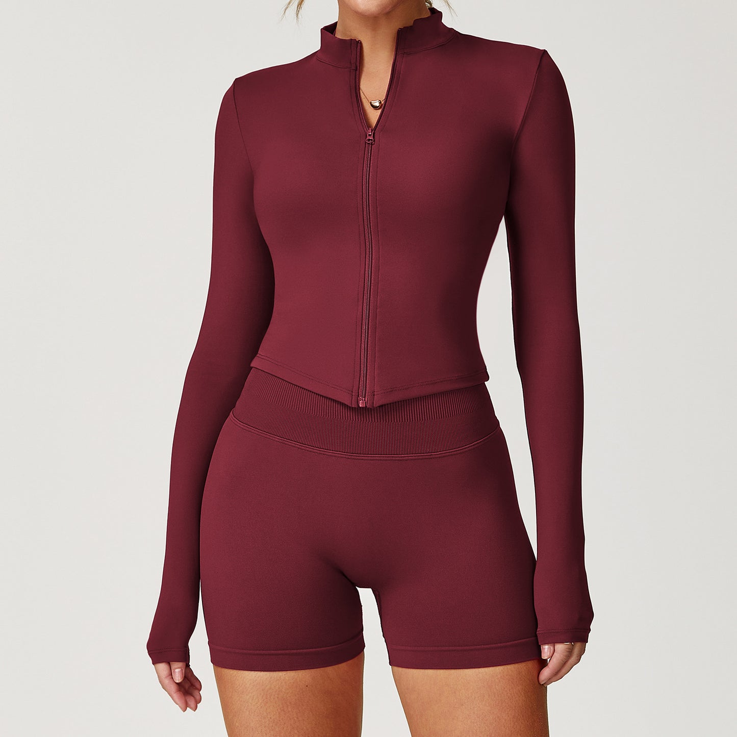 Womens Quick-Dry Fitness Zip-Up Jacket