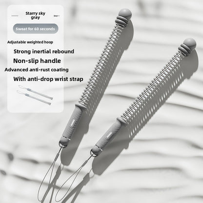 Arm strength muscle training with cordless spring
