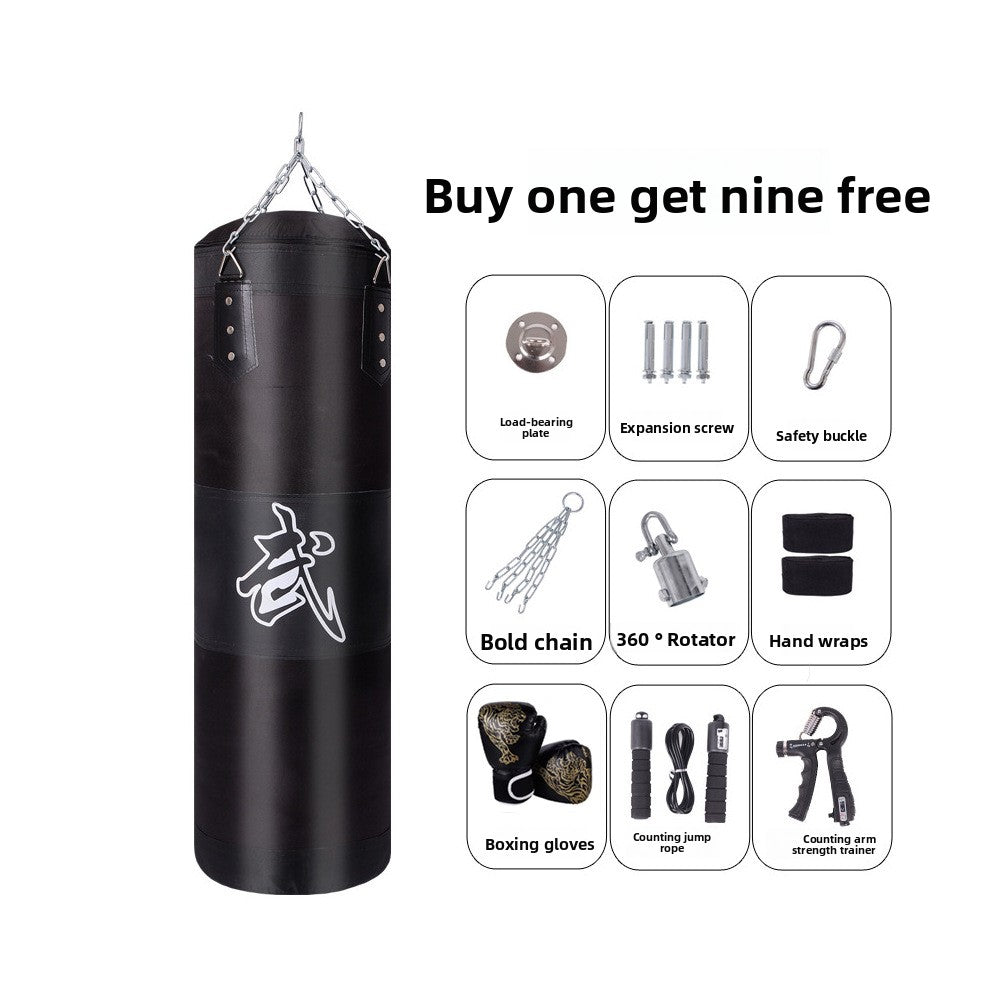 Hanging home fitness sandbag