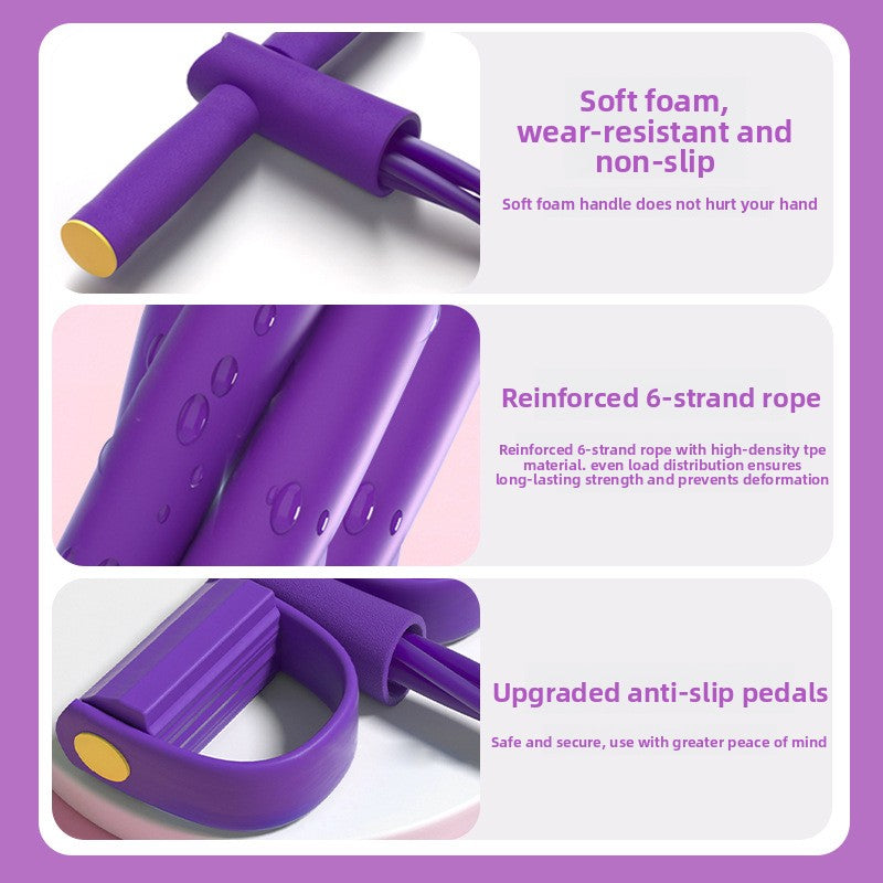 Pedal Pull Rope - Resistance Training Band with Foot Pedals