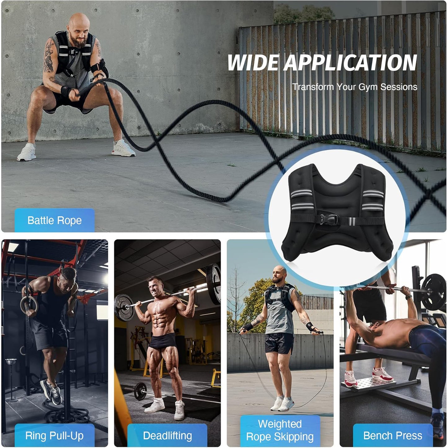 Weight-Bearing Sandbag Sports Fitness Vest