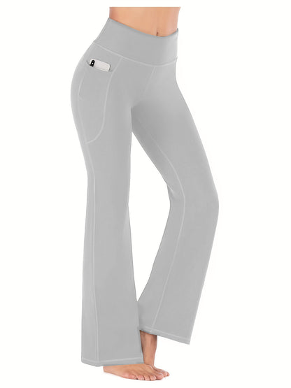 High-waisted yoga pants with pockets