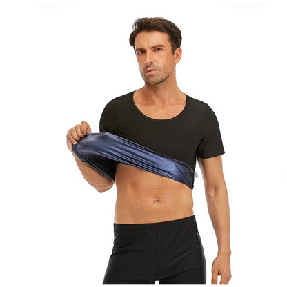 Men's Tight Fitness Short Sleeve Sweat Break Shirt
