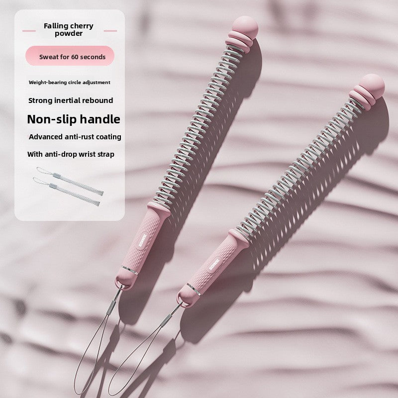 Arm strength muscle training with cordless spring