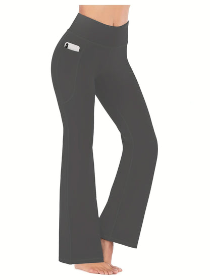High-waisted yoga pants with pockets