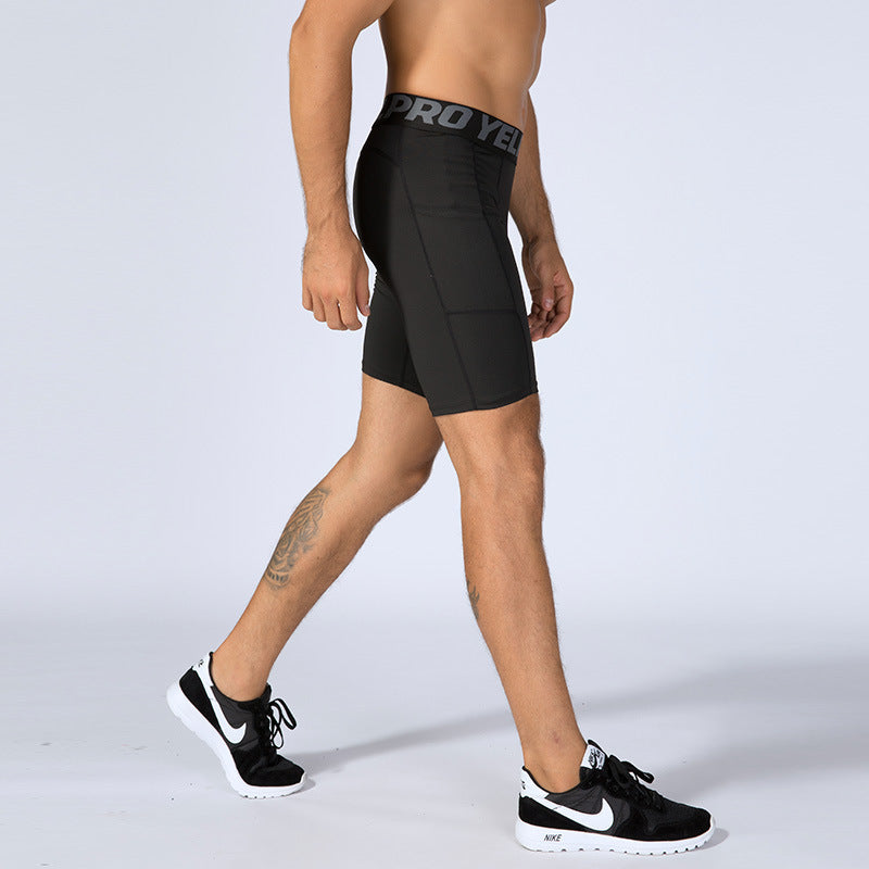 Fitness Sweat-wicking Quick-Drying Elastic Tight Shorts
