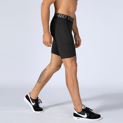 Fitness Sweat-wicking Quick-Drying Elastic Tight Shorts
