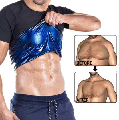 Men's Tight Fitness Short Sleeve Sweat Break Shirt